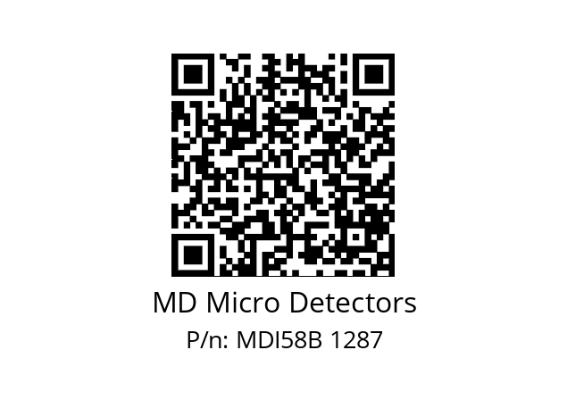  MDI58B625Z5/30L6XXMR.162 MD Micro Detectors MDI58B 1287