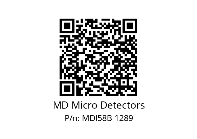  MDI58B750Z5/30L6XXMR.162 MD Micro Detectors MDI58B 1289