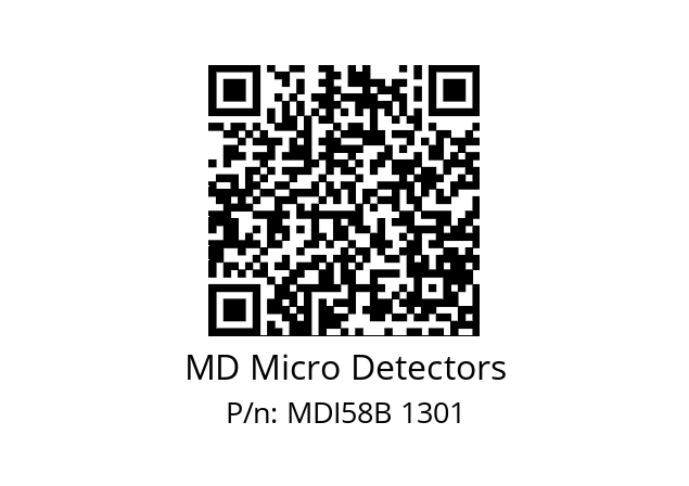  MDI58B2048Z5/30L6XXMR.162 MD Micro Detectors MDI58B 1301