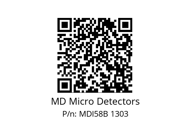  MDI58B100S5/30L10XXMR.162 MD Micro Detectors MDI58B 1303