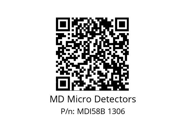  MDI58B150S5/30L10XXMR.162 MD Micro Detectors MDI58B 1306