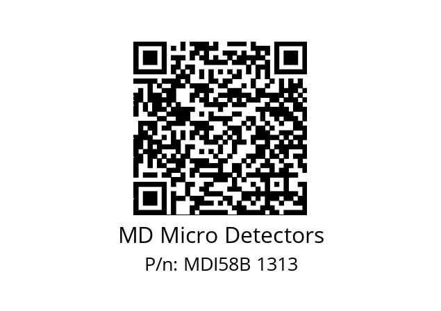  MDI58B400S5/30L10XXMR.162 MD Micro Detectors MDI58B 1313