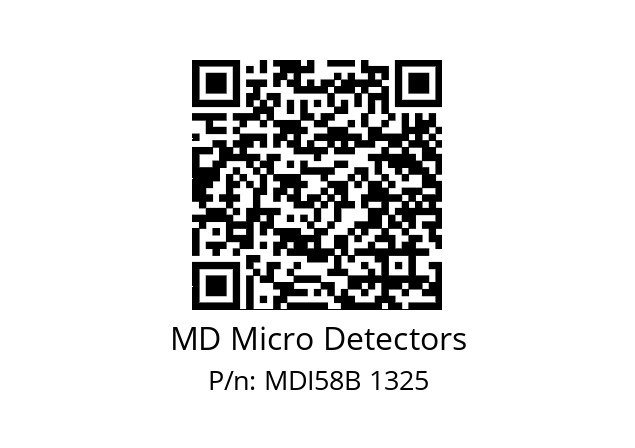  MDI58B1200S5/30L10XXMR.162 MD Micro Detectors MDI58B 1325