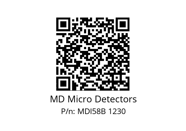  MDI58B1000Z5/30P10SXMR.162 MD Micro Detectors MDI58B 1230