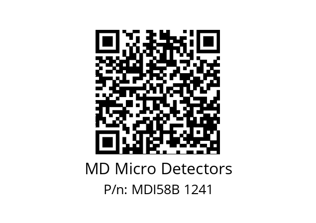  MDI58B100S5/30L6XXMR.162 MD Micro Detectors MDI58B 1241