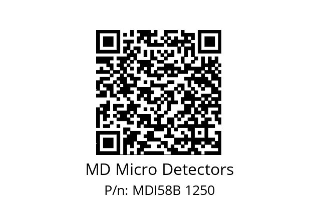  MDI58B360S5/30L6XXMR.162 MD Micro Detectors MDI58B 1250