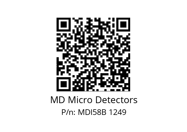  MDI58B300S5/30L6XXMR.162 MD Micro Detectors MDI58B 1249