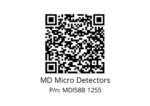  MDI58B600S5/30L6XXMR.162 MD Micro Detectors MDI58B 1255