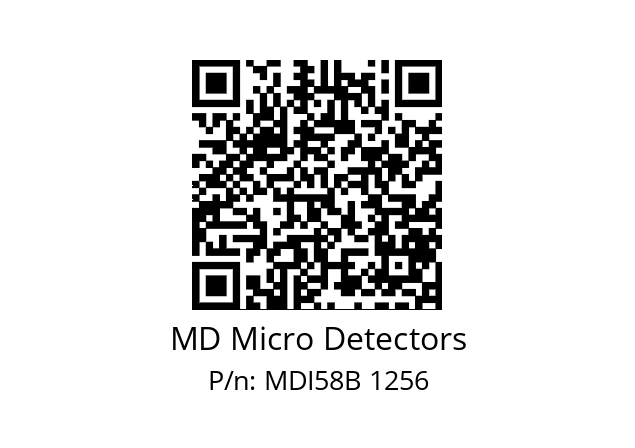  MDI58B625S5/30L6XXMR.162 MD Micro Detectors MDI58B 1256