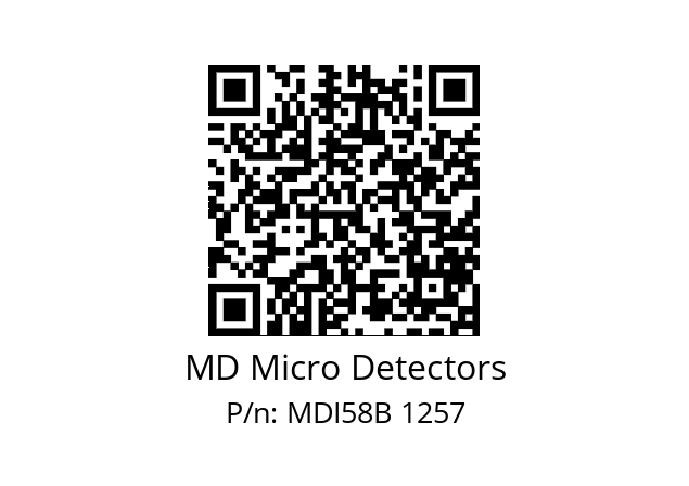  MDI58B720S5/30L6XXMR.162 MD Micro Detectors MDI58B 1257