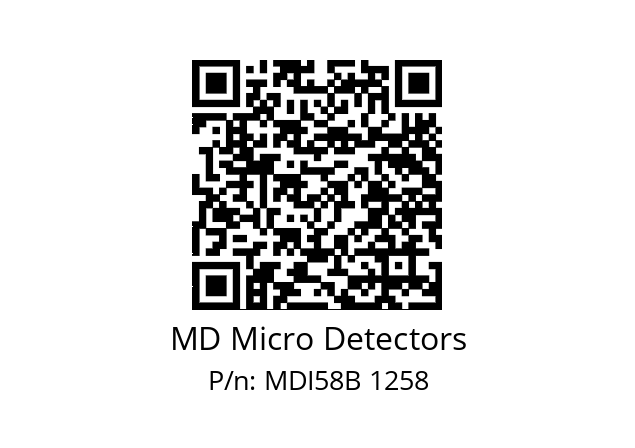  MDI58B750S5/30L6XXMR.162 MD Micro Detectors MDI58B 1258