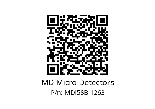  MDI58B1200S5/30L6XXMR.162 MD Micro Detectors MDI58B 1263