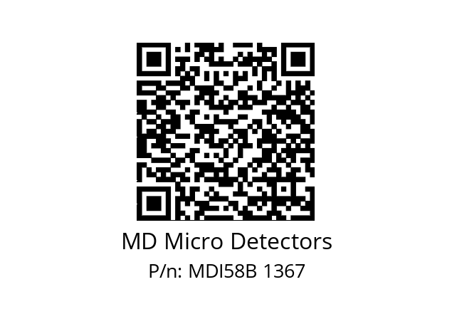  MDI58B128S5/30L6SXMR.162 MD Micro Detectors MDI58B 1367