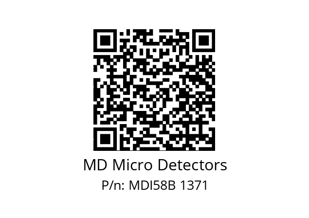  MDI58B250S5/30L6SXMR.162 MD Micro Detectors MDI58B 1371