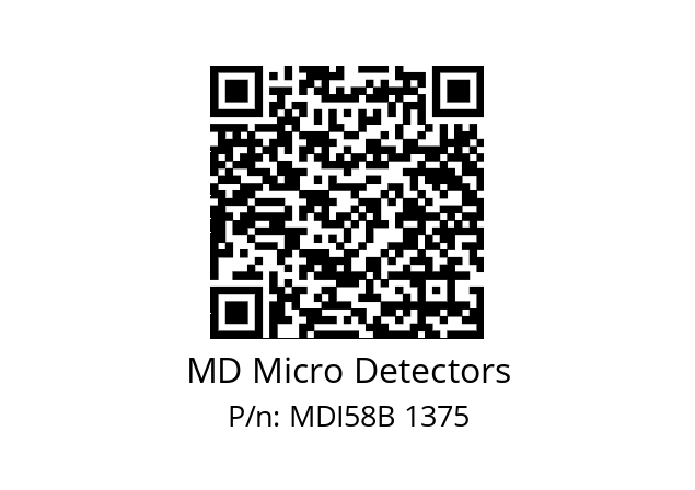  MDI58B400S5/30L6SXMR.162 MD Micro Detectors MDI58B 1375