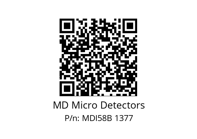  MDI58B500S5/30L6SXMR.162 MD Micro Detectors MDI58B 1377