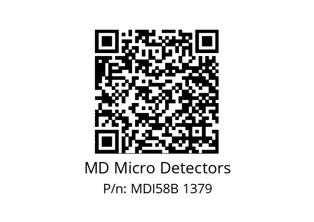  MDI58B600S5/30L6SXMR.162 MD Micro Detectors MDI58B 1379