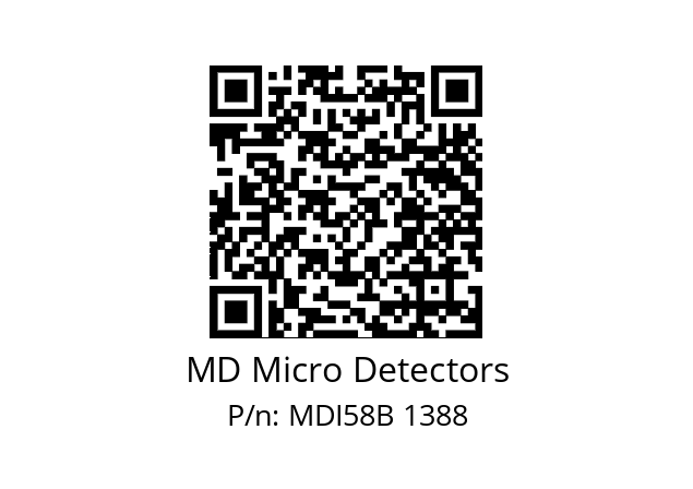  MDI58B1250S5/30L6SXMR.162 MD Micro Detectors MDI58B 1388