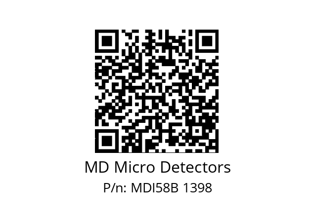  MDI58B128Z5/30L6SXMR.162 MD Micro Detectors MDI58B 1398