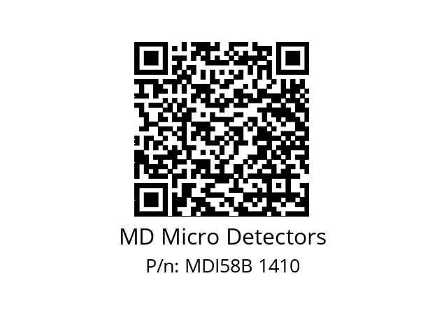  MDI58B600Z5/30L6SXMR.162 MD Micro Detectors MDI58B 1410