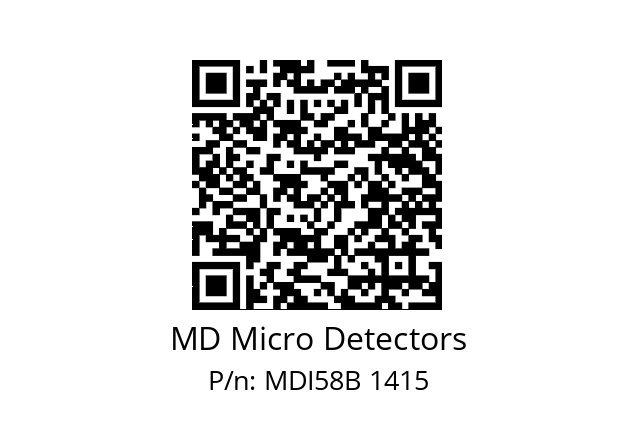  MDI58B900Z5/30L6SXMR.162 MD Micro Detectors MDI58B 1415