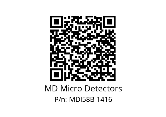  MDI58B1000Z5/30L6SXMR.162 MD Micro Detectors MDI58B 1416