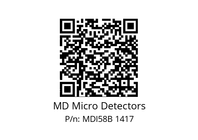  MDI58B1024Z5/30L6SXMR.162 MD Micro Detectors MDI58B 1417