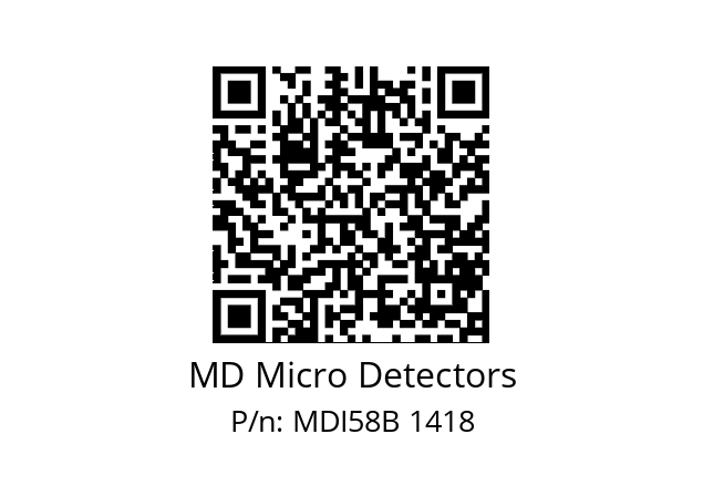  MDI58B1200Z5/30L6SXMR.162 MD Micro Detectors MDI58B 1418