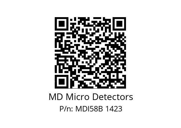  MDI58B1800Z5/30L6SXMR.162 MD Micro Detectors MDI58B 1423