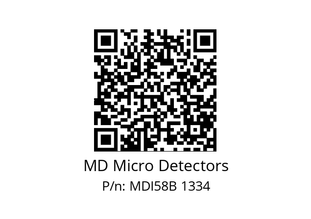  MDI58B100Z5/30L10XXMR.162 MD Micro Detectors MDI58B 1334