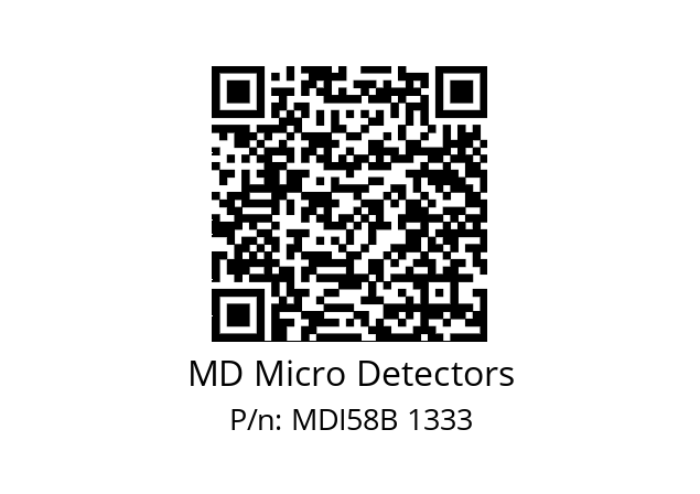  MDI58B2500S5/30L10XXMR.162 MD Micro Detectors MDI58B 1333