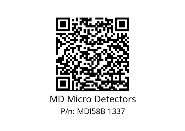  MDI58B150Z5/30L10XXMR.162 MD Micro Detectors MDI58B 1337