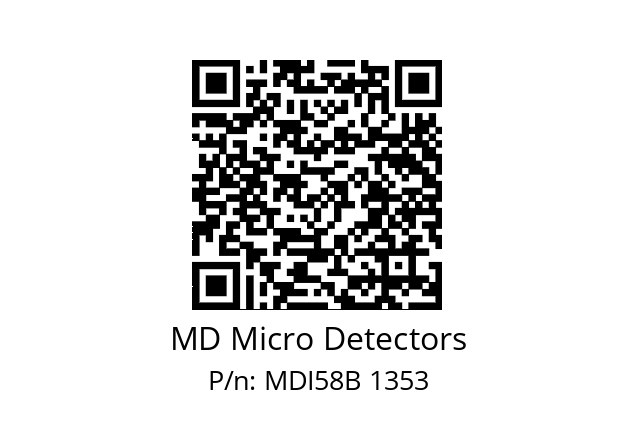  MDI58B900Z5/30L10XXMR.162 MD Micro Detectors MDI58B 1353