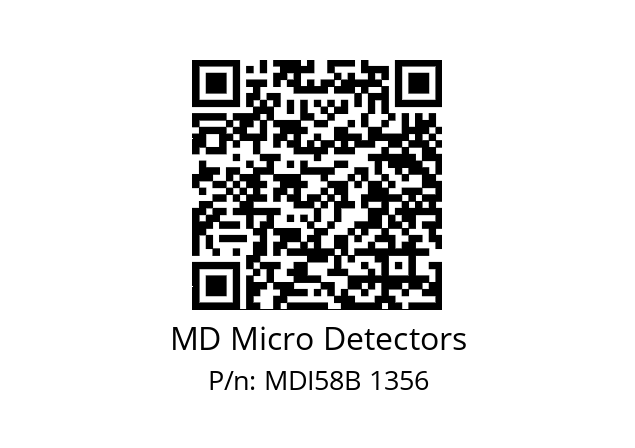  MDI58B1200Z5/30L10XXMR.162 MD Micro Detectors MDI58B 1356