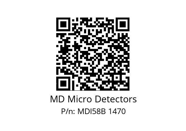  MDI58B500Z5/30L10SXMR.162 MD Micro Detectors MDI58B 1470