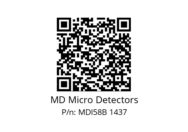  MDI58B400S5/30L10SXMR.162 MD Micro Detectors MDI58B 1437