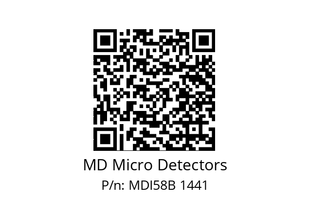  MDI58B600S5/30L10SXMR.162 MD Micro Detectors MDI58B 1441