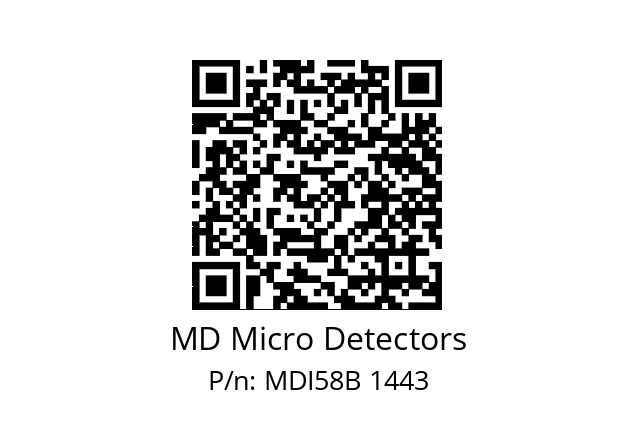  MDI58B720S5/30L10SXMR.162 MD Micro Detectors MDI58B 1443