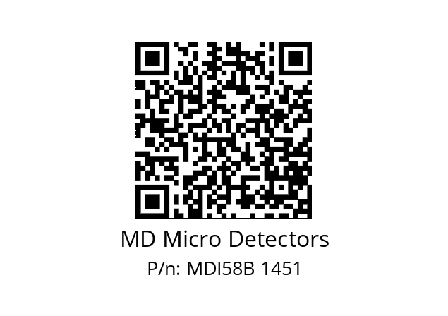  MDI58B1440S5/30L10SXMR.162 MD Micro Detectors MDI58B 1451