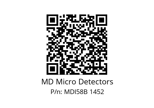  MDI58B1500S5/30L10SXMR.162 MD Micro Detectors MDI58B 1452