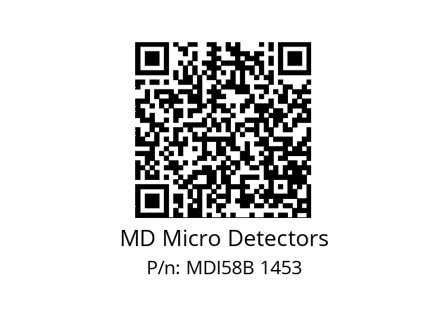  MDI58B1600S5/30L10SXMR.162 MD Micro Detectors MDI58B 1453