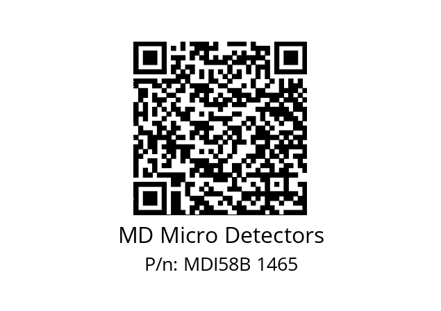  MDI58B256Z5/30L10SXMR.162 MD Micro Detectors MDI58B 1465