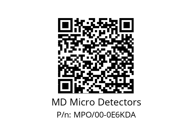   MD Micro Detectors MPO/00-0E6KDA