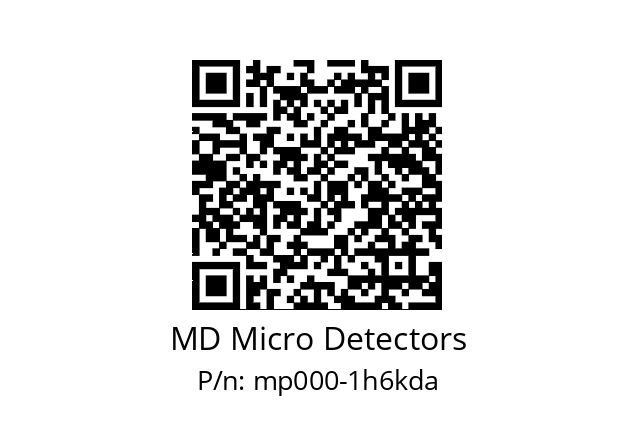   MD Micro Detectors mp000-1h6kda