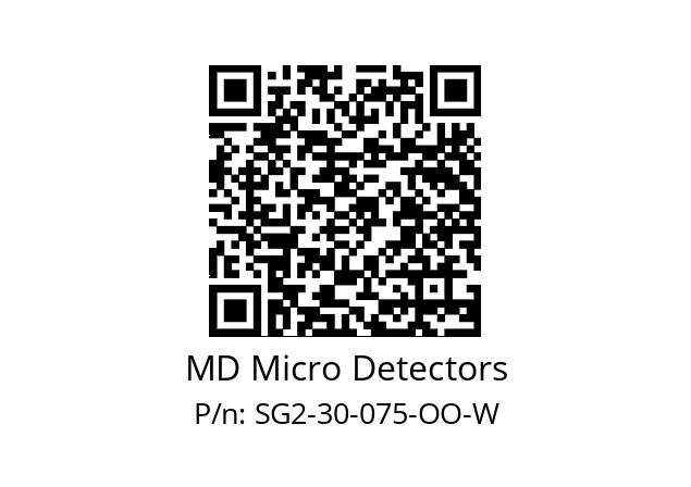   MD Micro Detectors SG2-30-075-OO-W