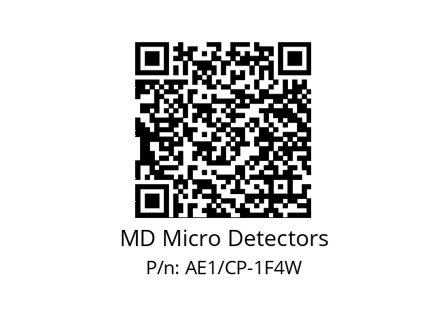   MD Micro Detectors AE1/CP-1F4W