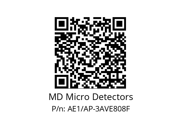   MD Micro Detectors AE1/AP-3AVE808F