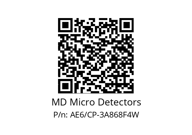   MD Micro Detectors AE6/CP-3A868F4W