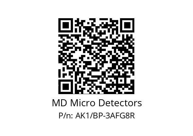   MD Micro Detectors AK1/BP-3AFG8R