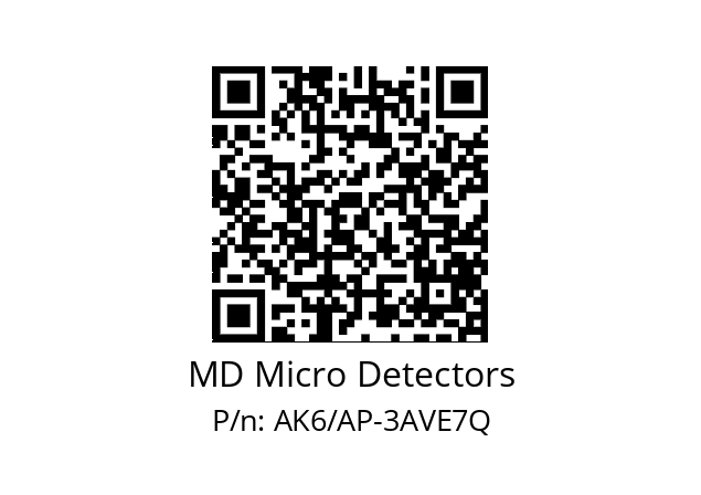   MD Micro Detectors AK6/AP-3AVE7Q